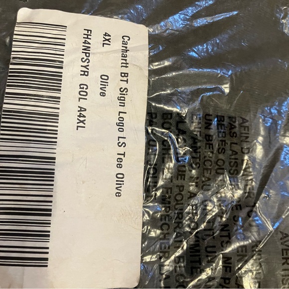 Carhartt 4x long sleeve olive Green mens - Picture 3 of 4